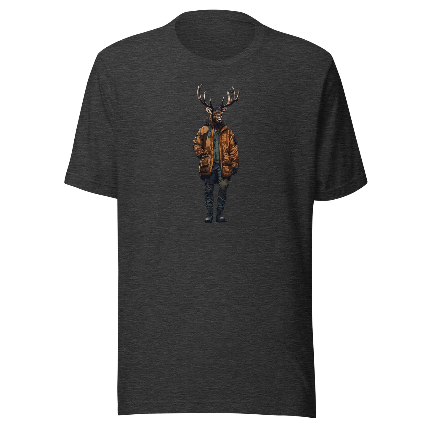 Urban Bull Elk Men's T-Shirt Dark Grey Heather