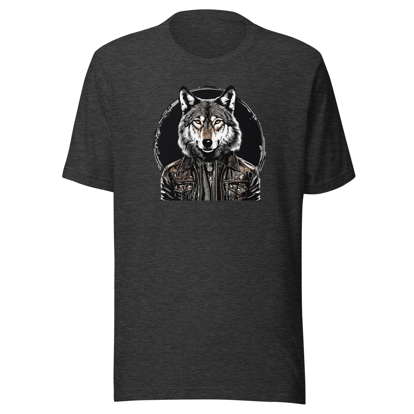 Golden-Eyed Lone Wolf Men's T-Shirt Dark Grey Heather