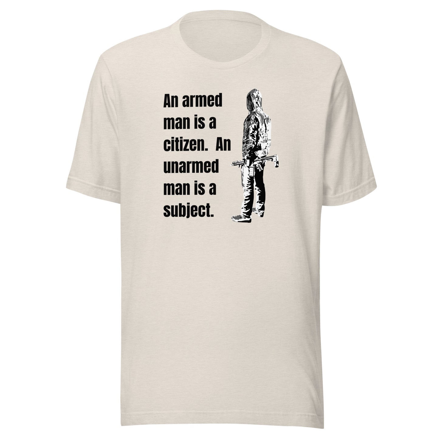 Citizen, not Subject 2nd Amendment T-Shirt Heather Dust