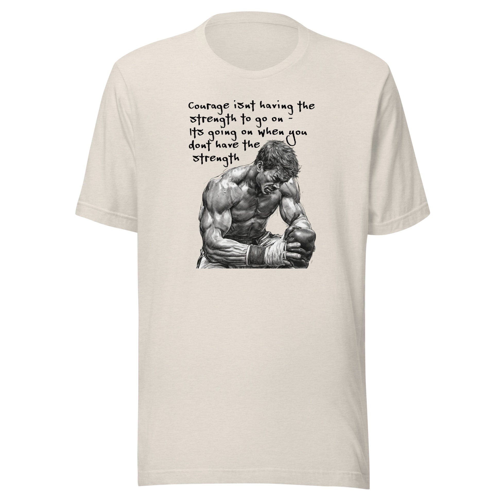 Courage and Strength Men's Graphic T-Shirt Heather Dust