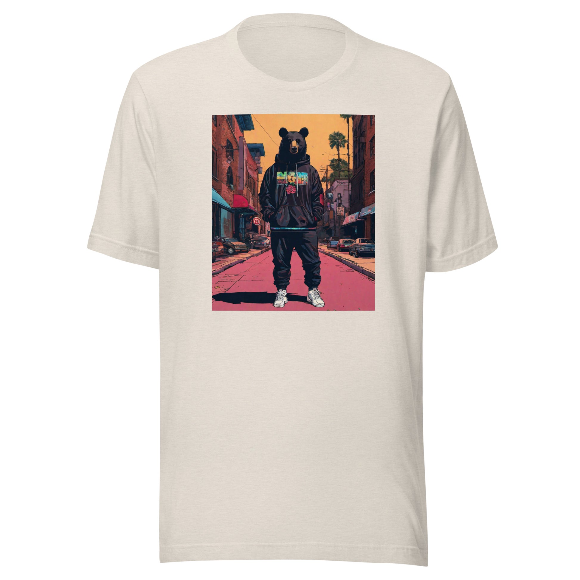Urban Bear Men's T-Shirt Heather Dust