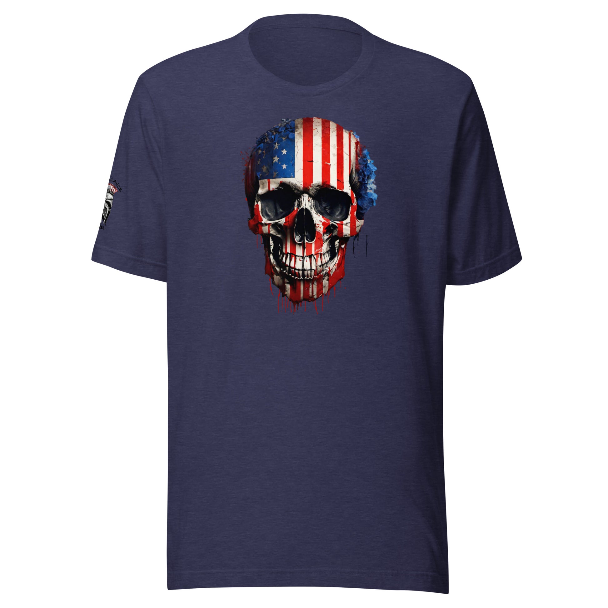 Skull Classic T-shirt Heather Midnight Navy