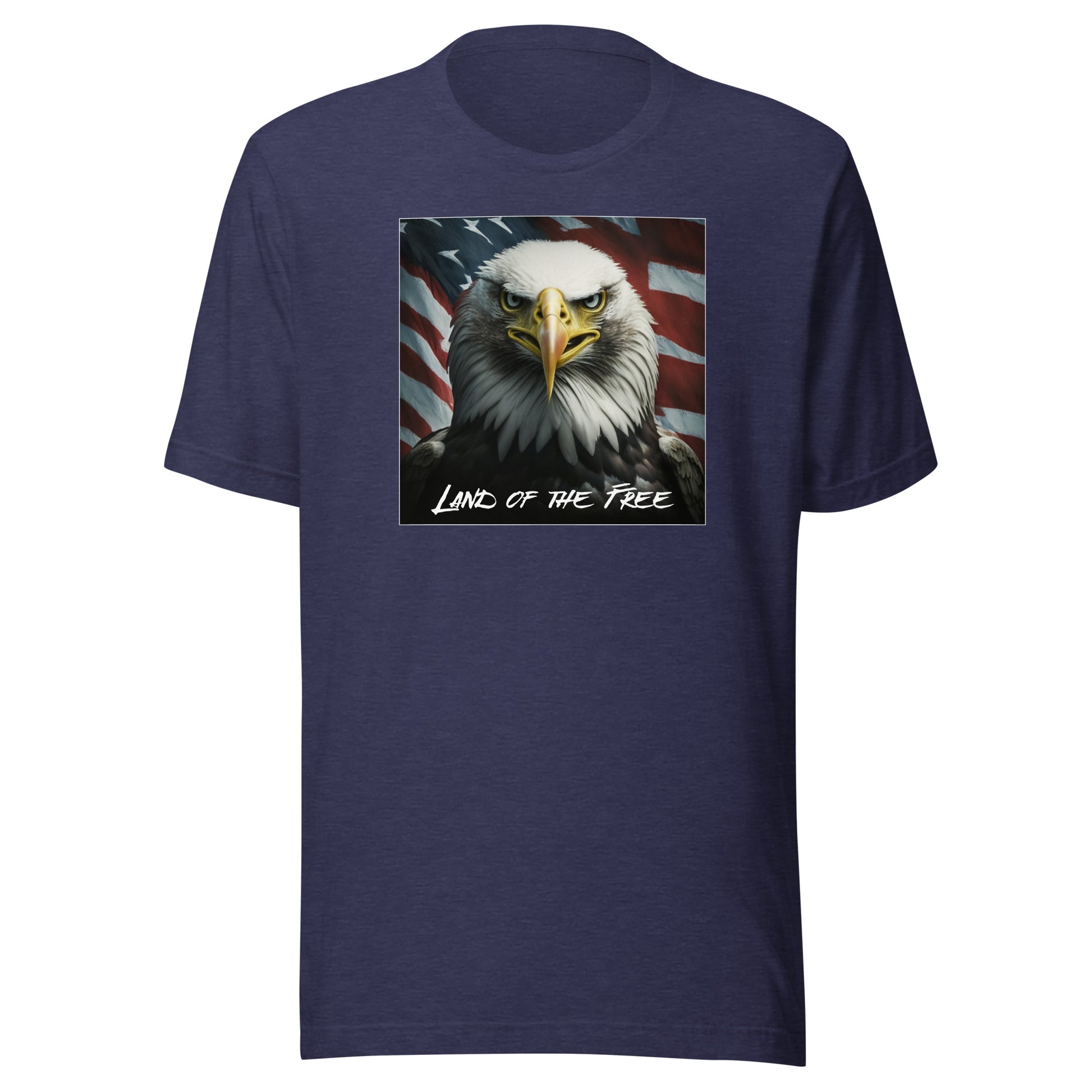 Land of the Free Graphic T-Shirt Heather Midnight Navy