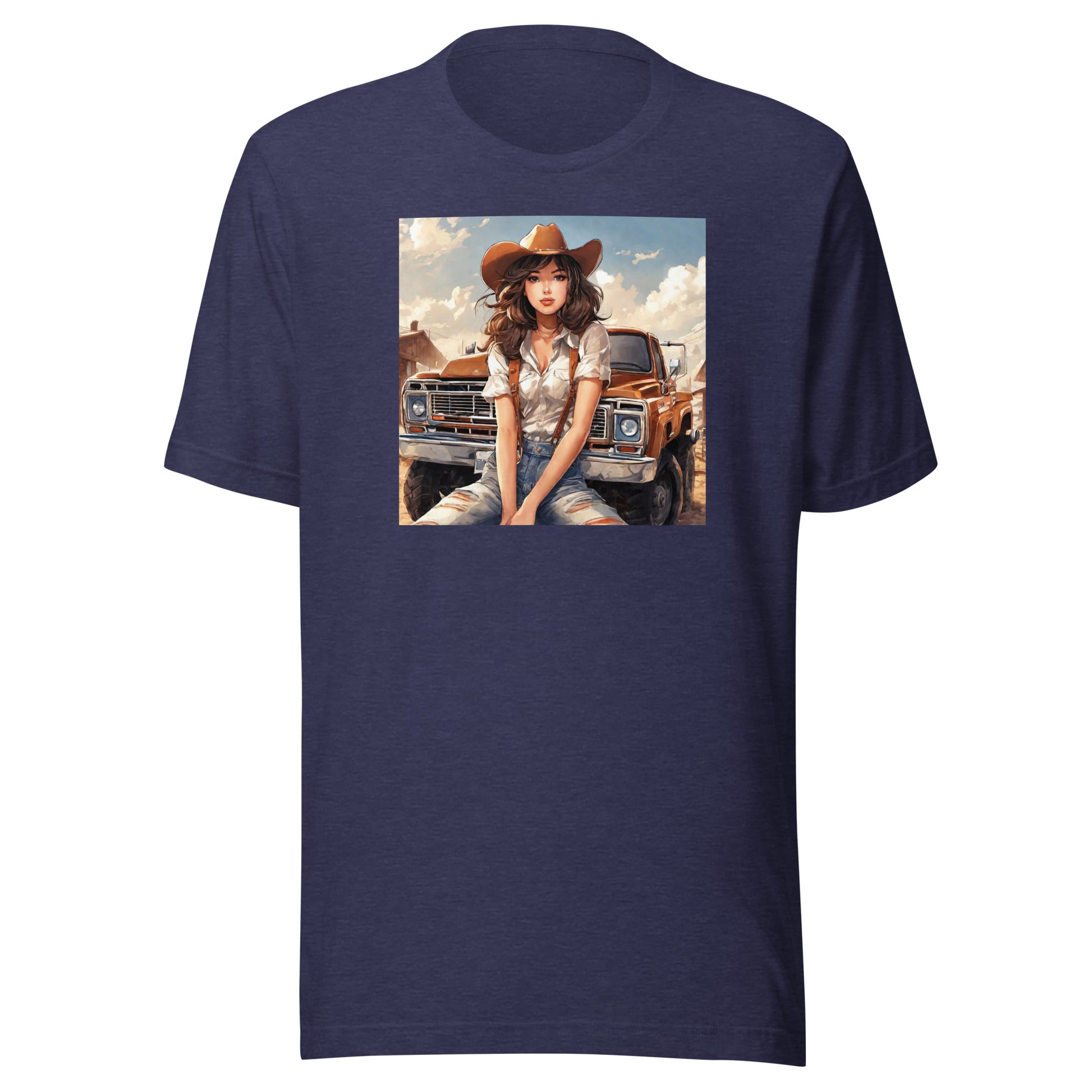 Cowgirl Cutie Men's T-Shirt Heather Midnight Navy