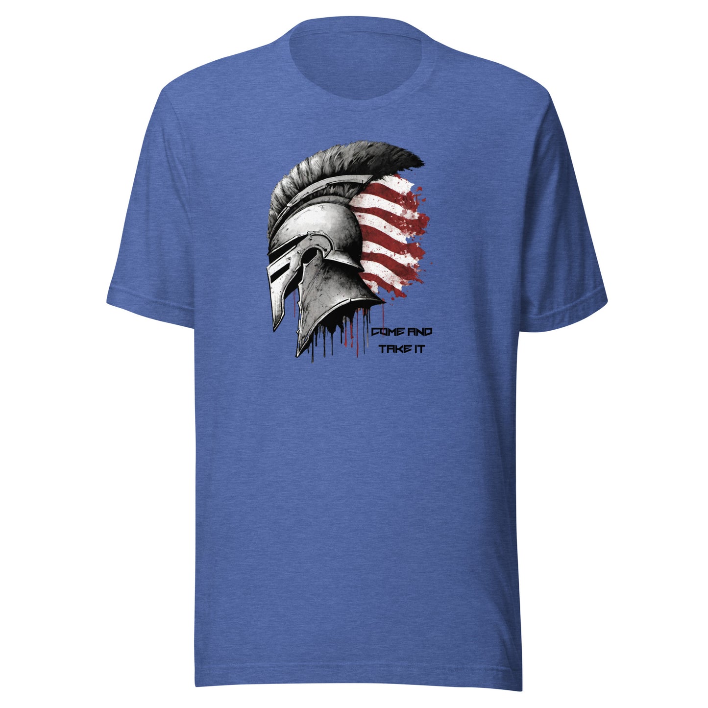 Come And Take It Spartan Classic T-Shirt Heather True Royal