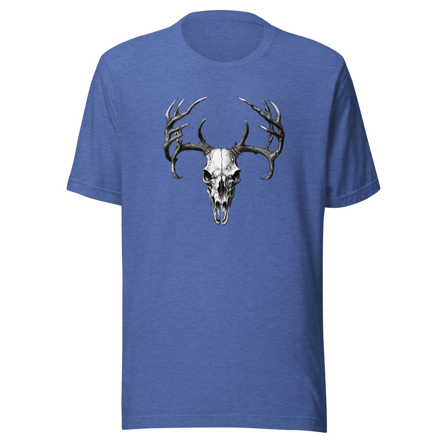 Deer Skull Men's T-Shirt Heather True Royal