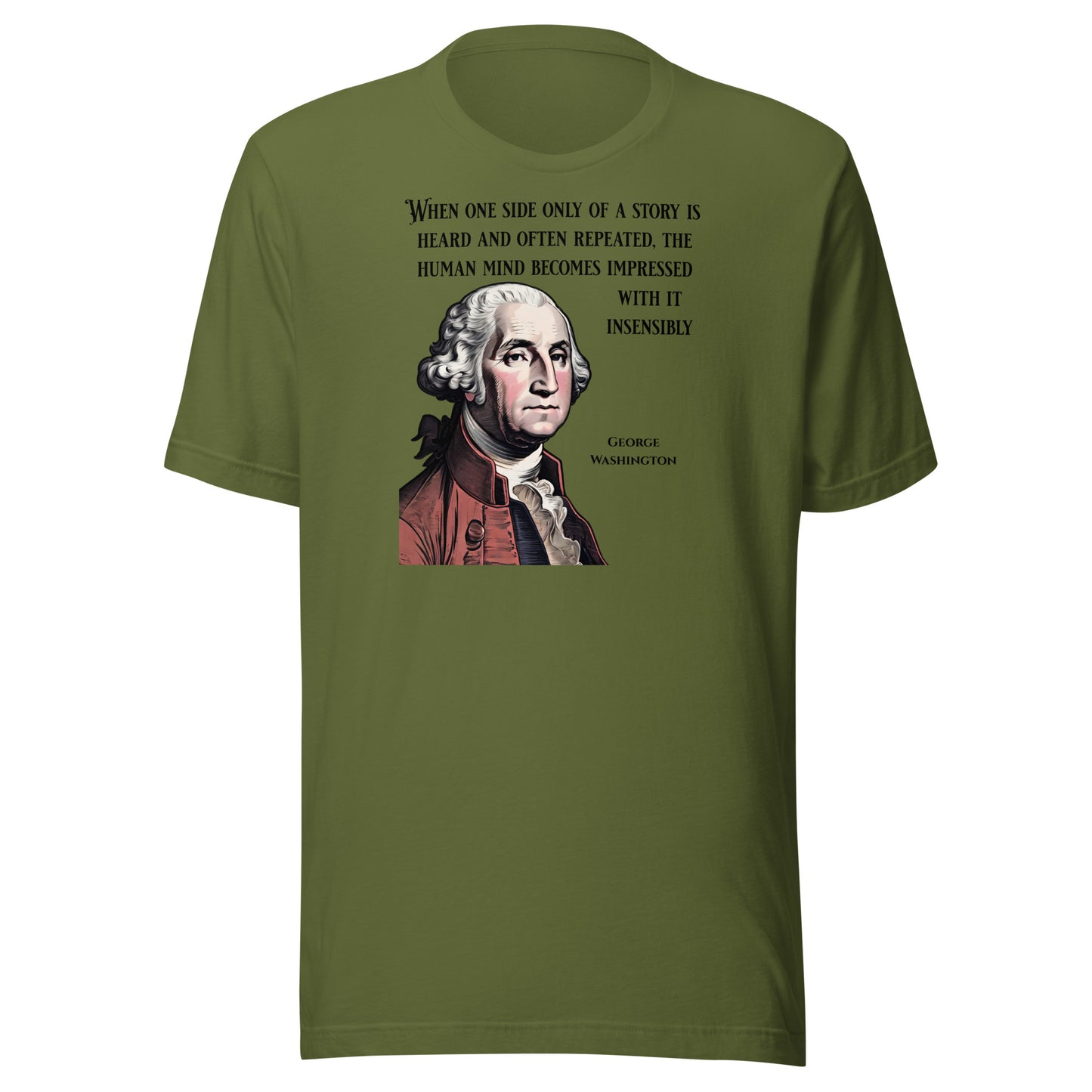 Washington's Wisdom Classic T-Shirt Olive