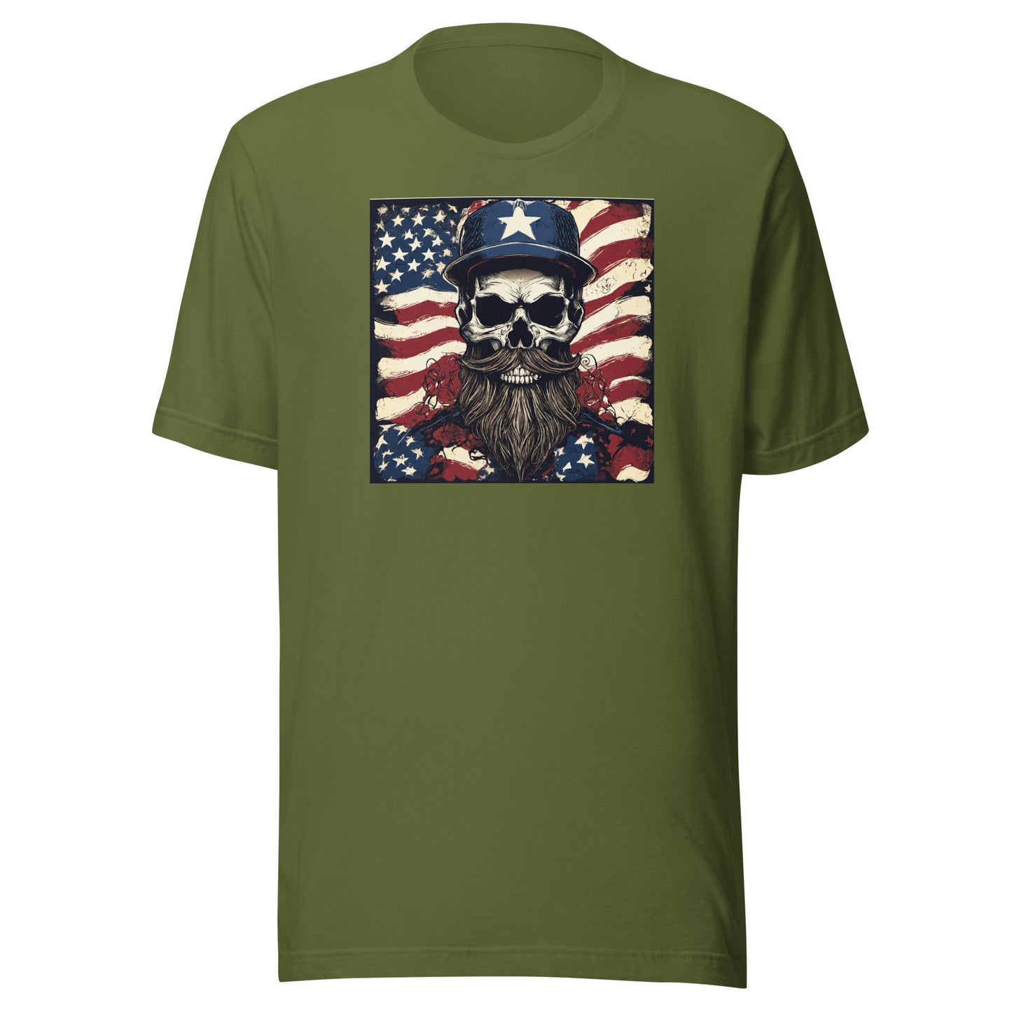Handsome American Reaper Graphic T-Shirt Olive