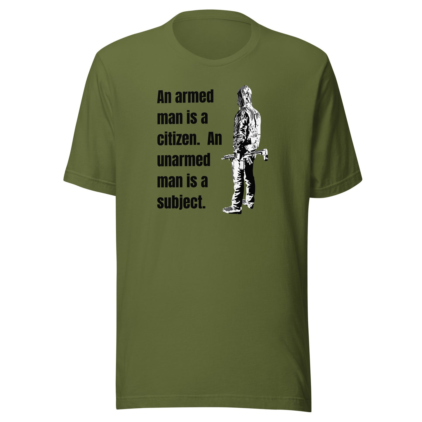 Citizen, not Subject 2nd Amendment T-Shirt Olive