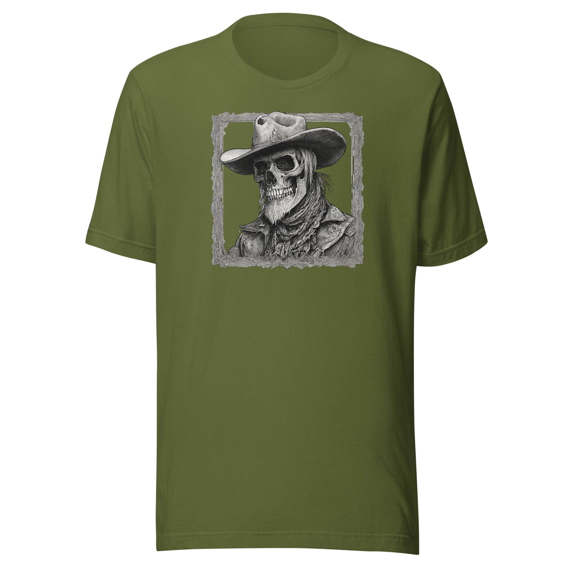 Cowboy Reaper Men's Graphic T-Shirt Olive