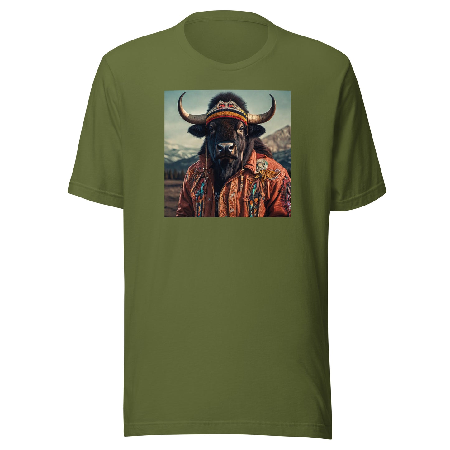 Wild Buffalo Men's Graphic T-Shirt Olive