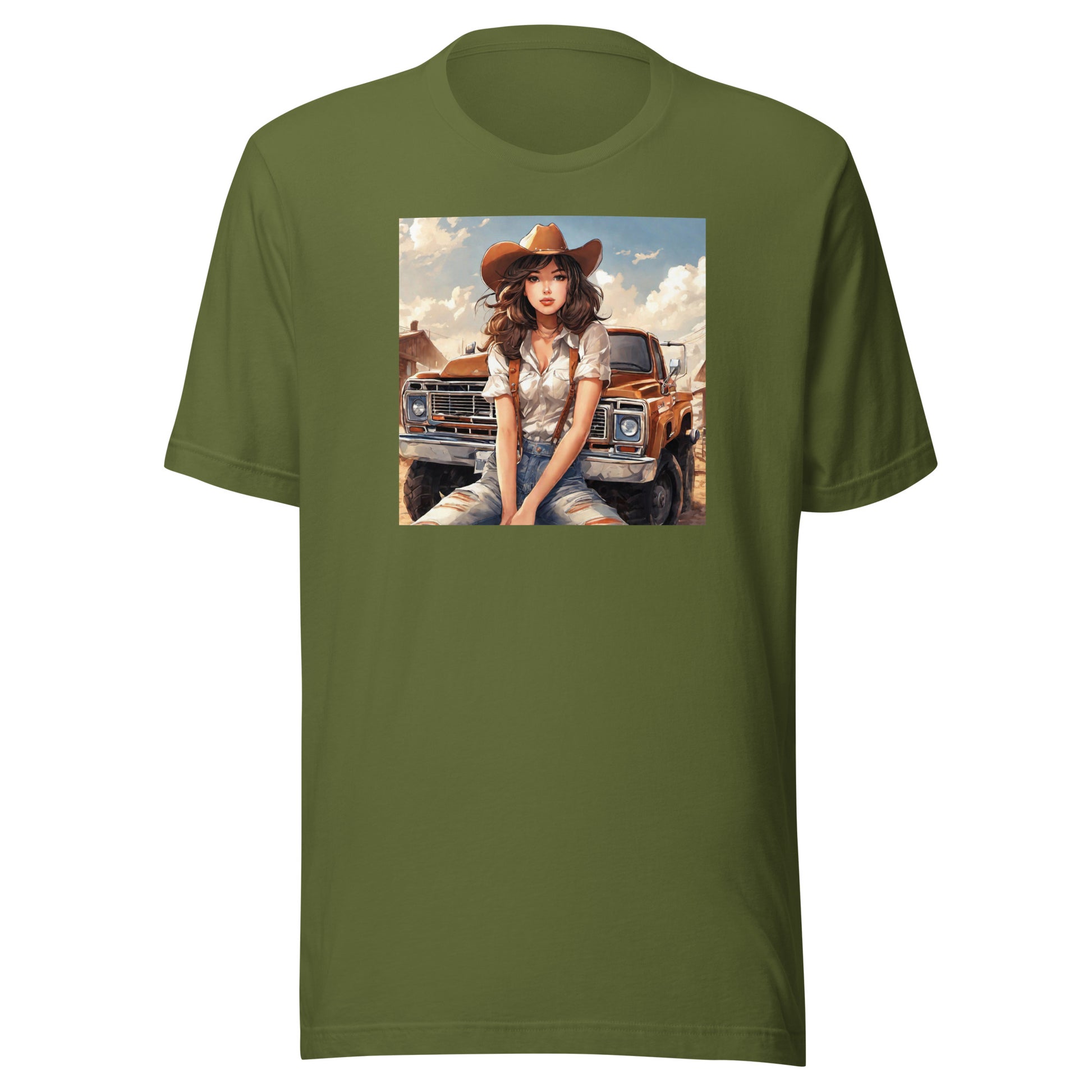 Cowgirl Cutie Men's T-Shirt Olive