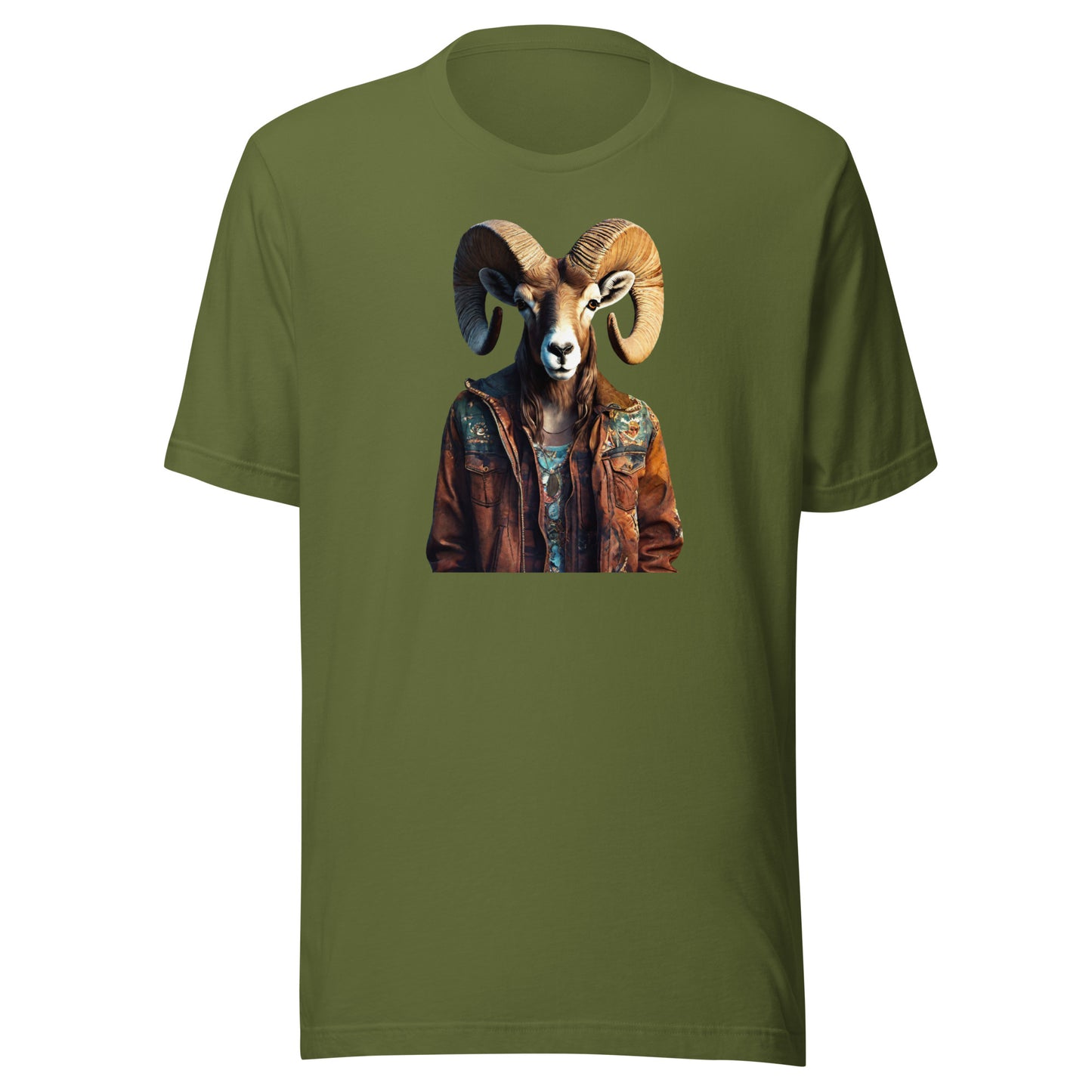 Bighorn Sheep Graphic T-Shirt Olive