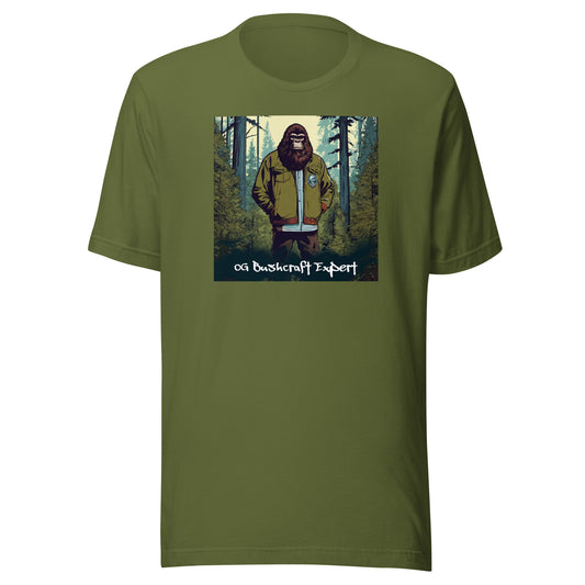 Sasquatch, The OG Bushcrafter Men's T-Shirt Olive