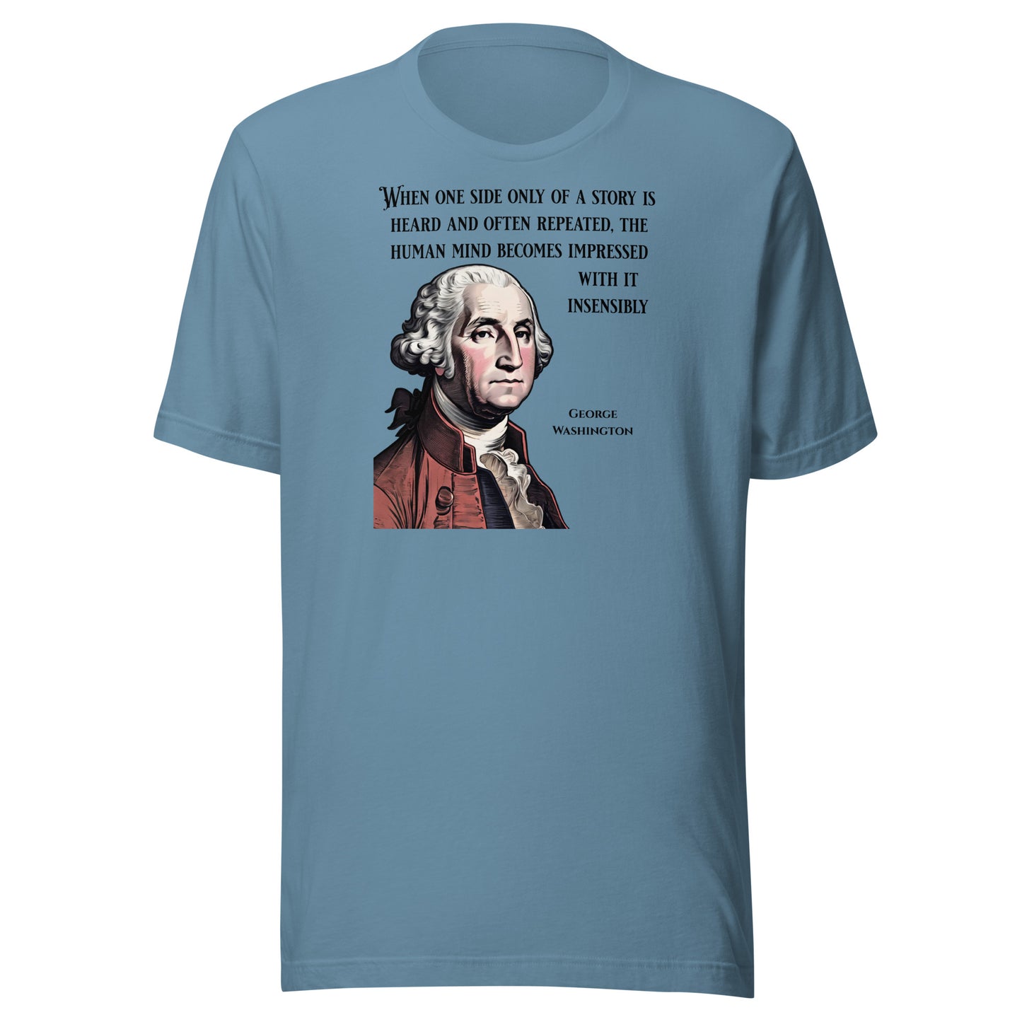 Washington's Wisdom Classic T-Shirt Steel Blue