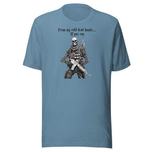 From My Cold Dead Hands Men's Graphic T-Shirt Steel Blue