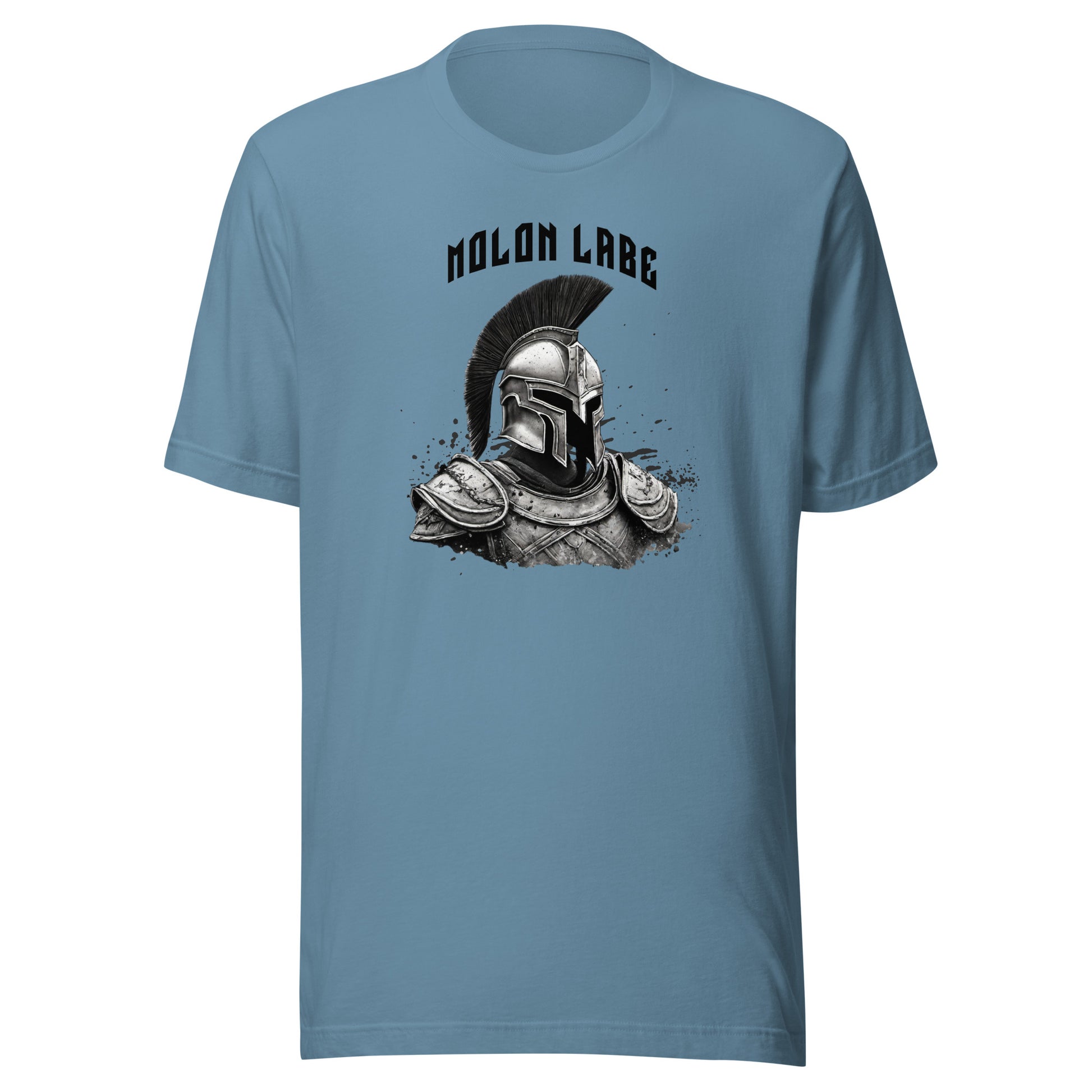 Molon Labe Spartan Graphic Men's T-Shirt Steel Blue