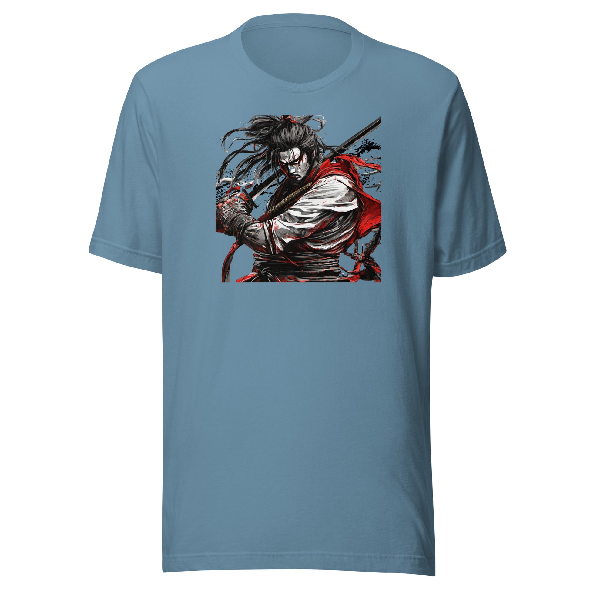 Graceful Warrior Men's Graphic T-Shirt Steel Blue
