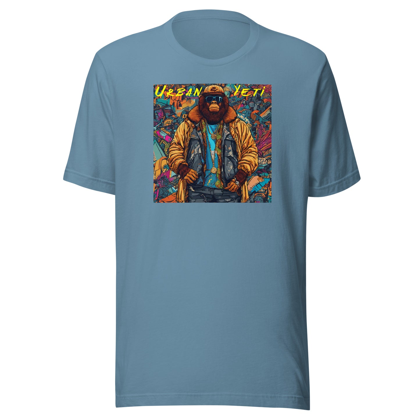 Bigfoot: The Urban Yeti Men's T-Shirt Steel Blue