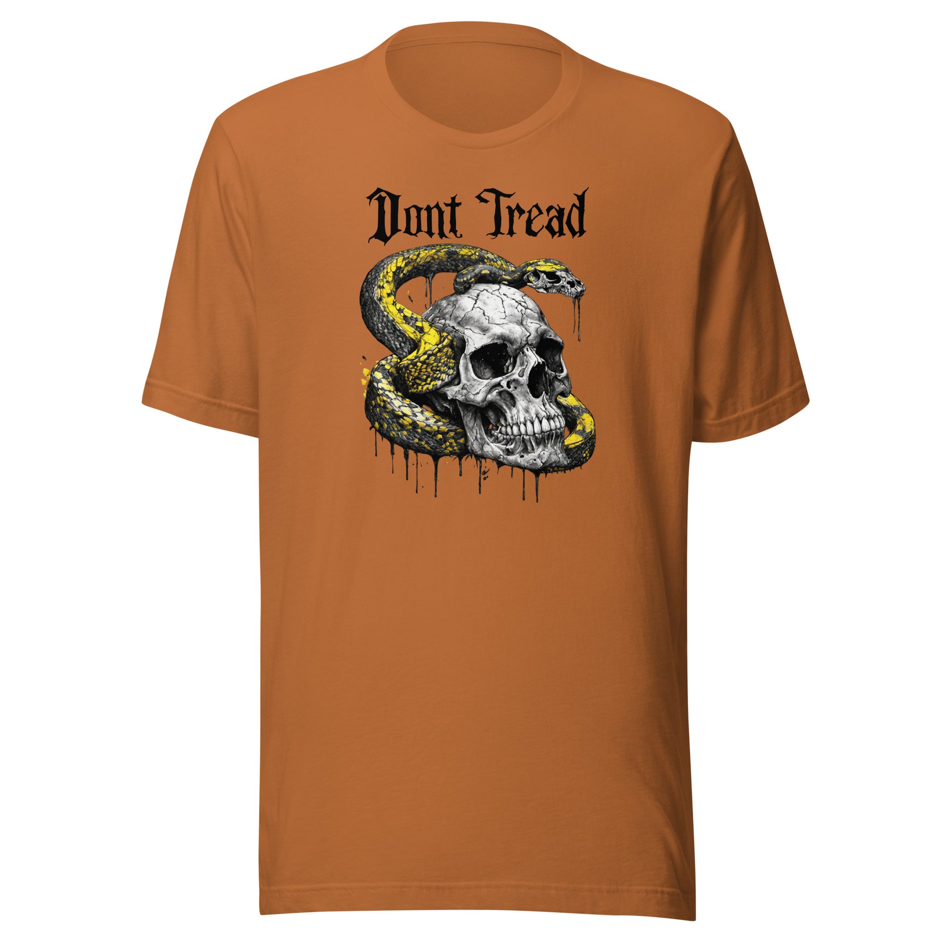 Don't Tread Snake & Skull 2nd Amendment Men's T-Shirt Toast