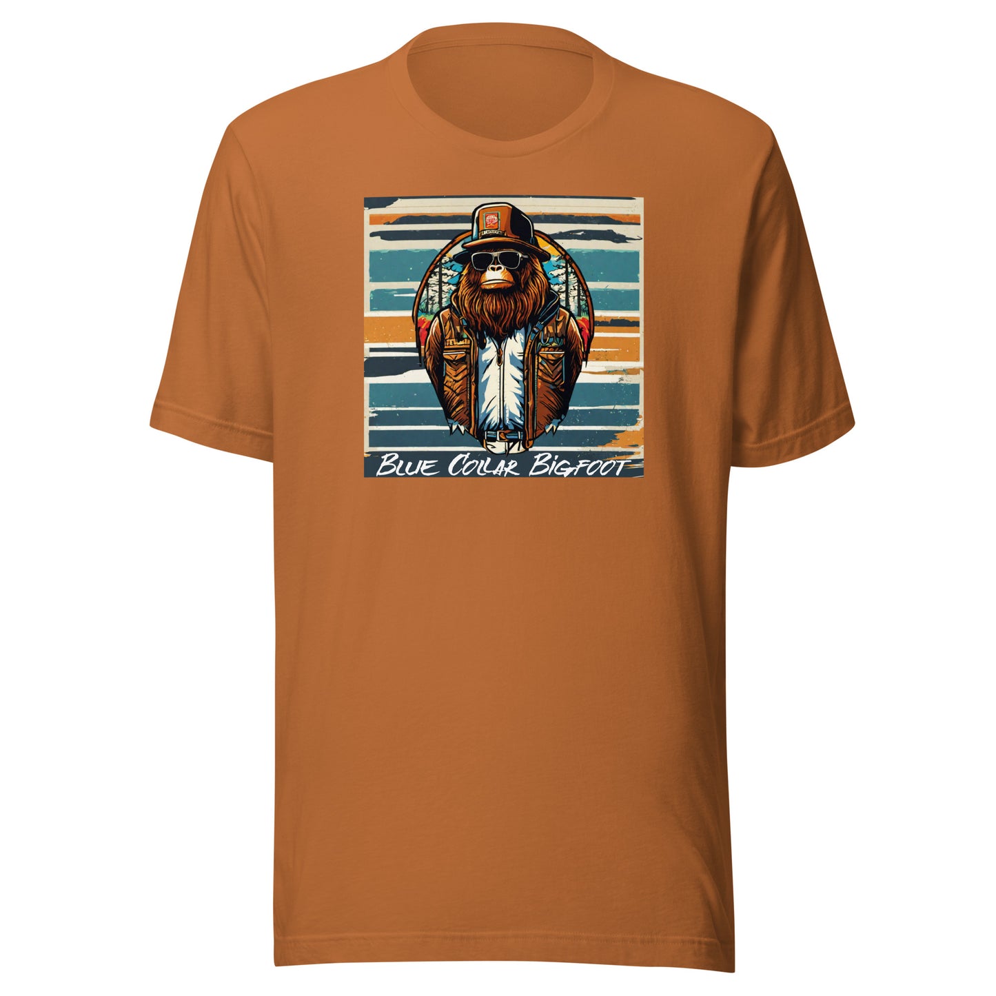 Blue-Collar Bigfoot Men's Graphic T-Shirt Toast