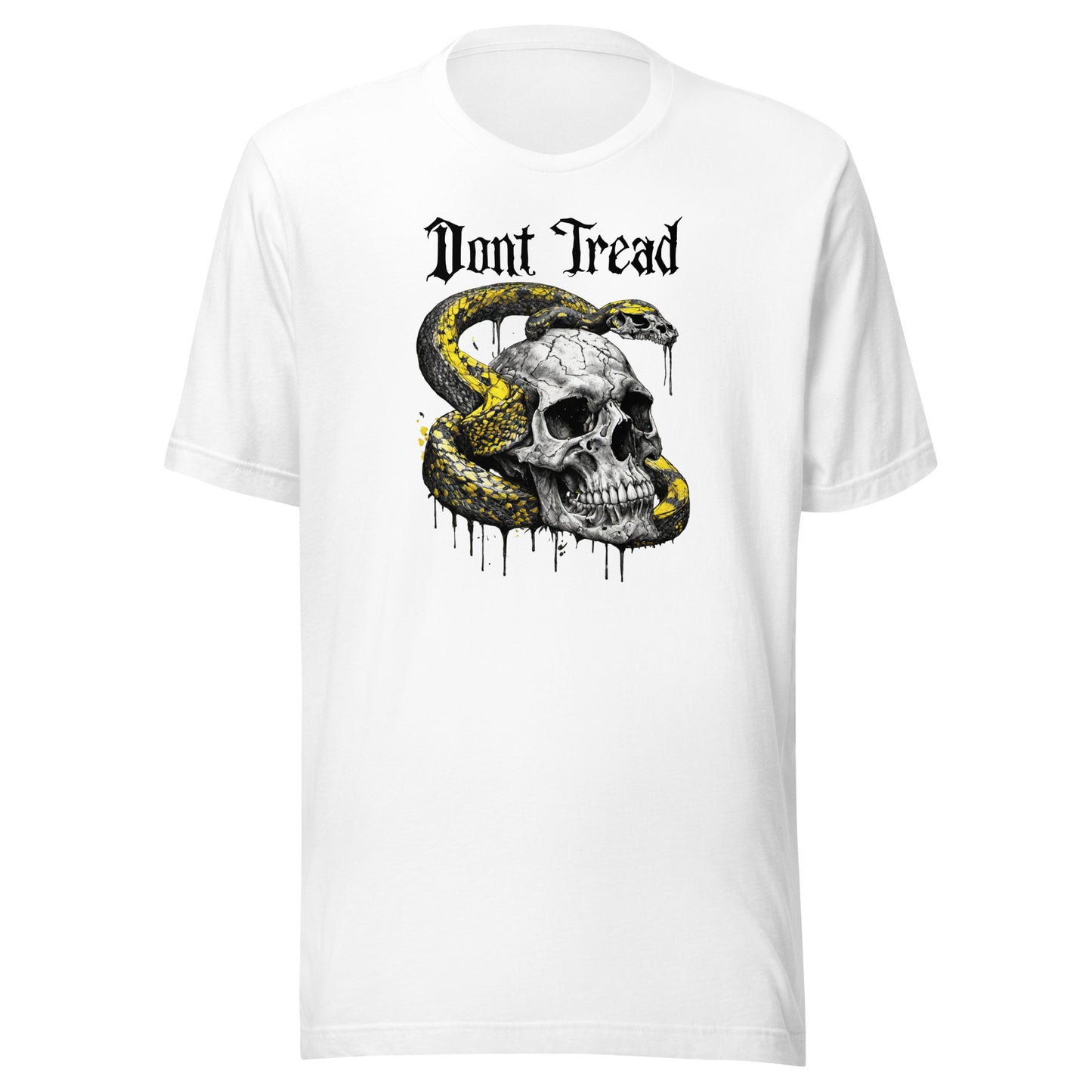 Don't Tread Snake & Skull 2nd Amendment Men's T-Shirt White