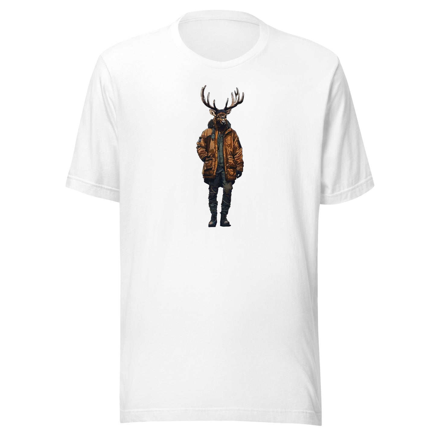 Urban Bull Elk Men's T-Shirt White