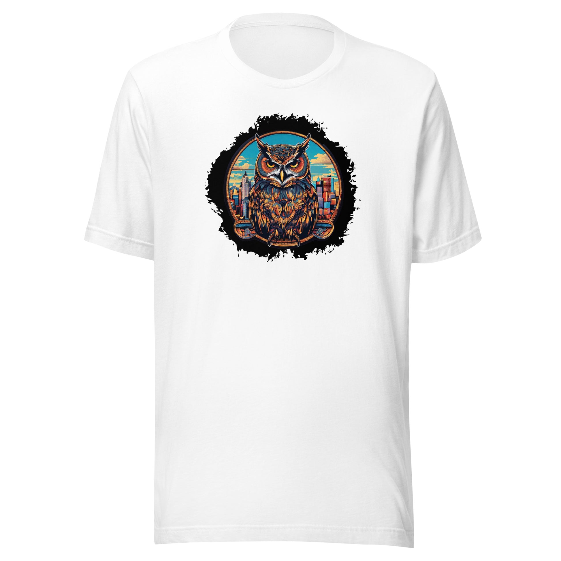 Owl in the City Emblem T-Shirt White