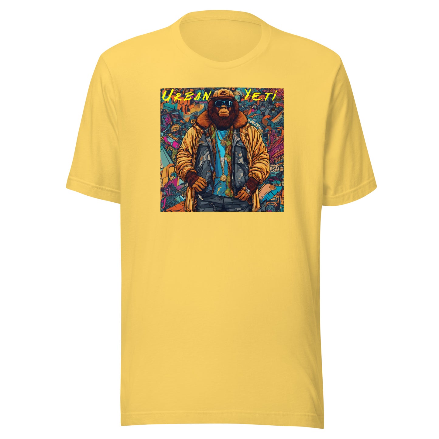 Bigfoot: The Urban Yeti Men's T-Shirt Yellow