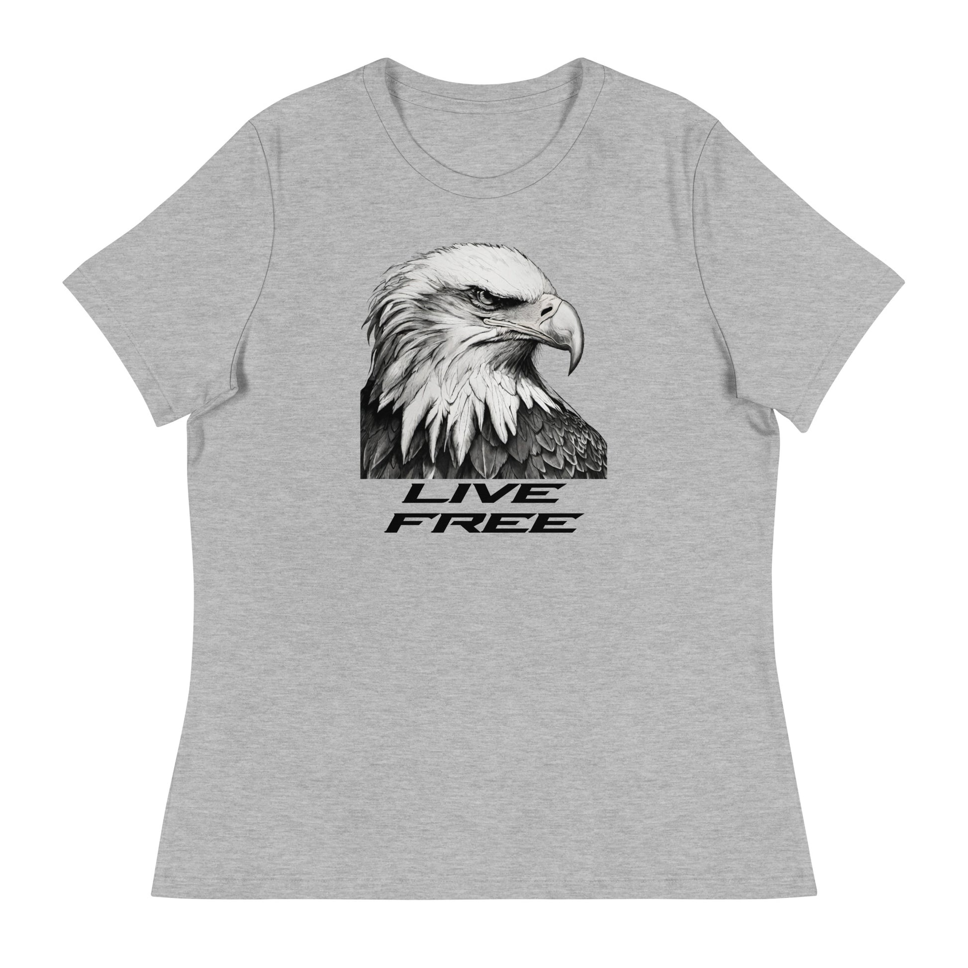 Live Free Women's T-Shirt Athletic Heather