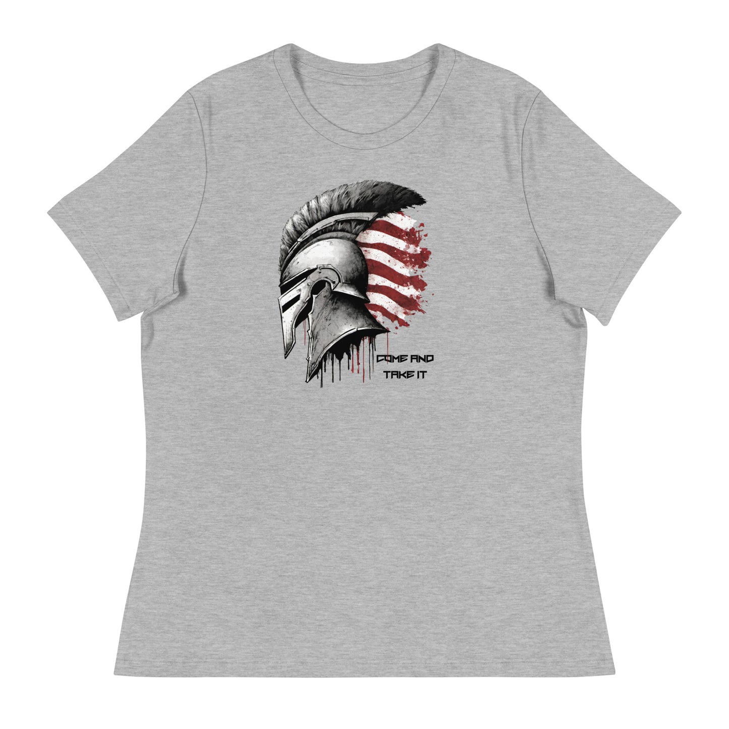 Come And Take It Spartan Women's Graphic T-Shirt Athletic Heather