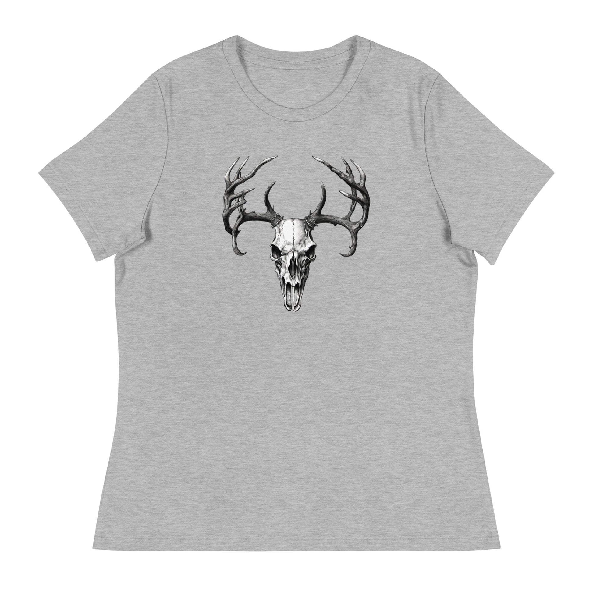 Deer Skull Women's T-Shirt Athletic Heather