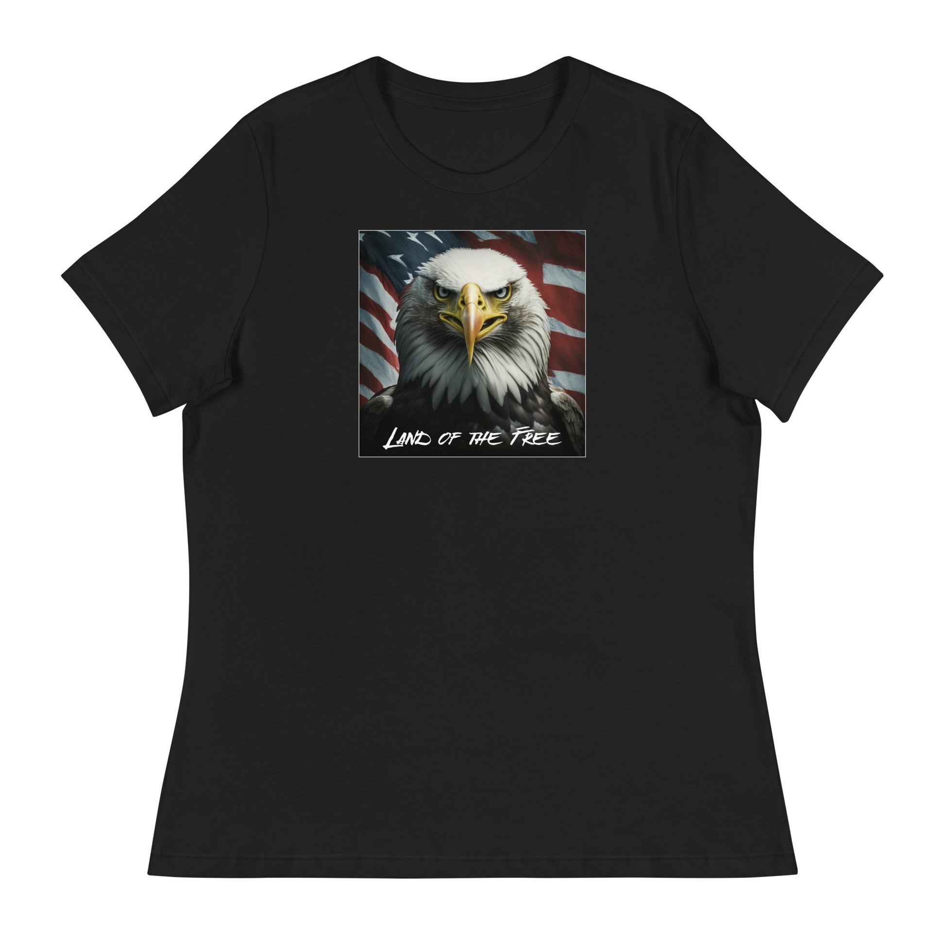 Land of the Free Graphic Women's T-Shirt Black