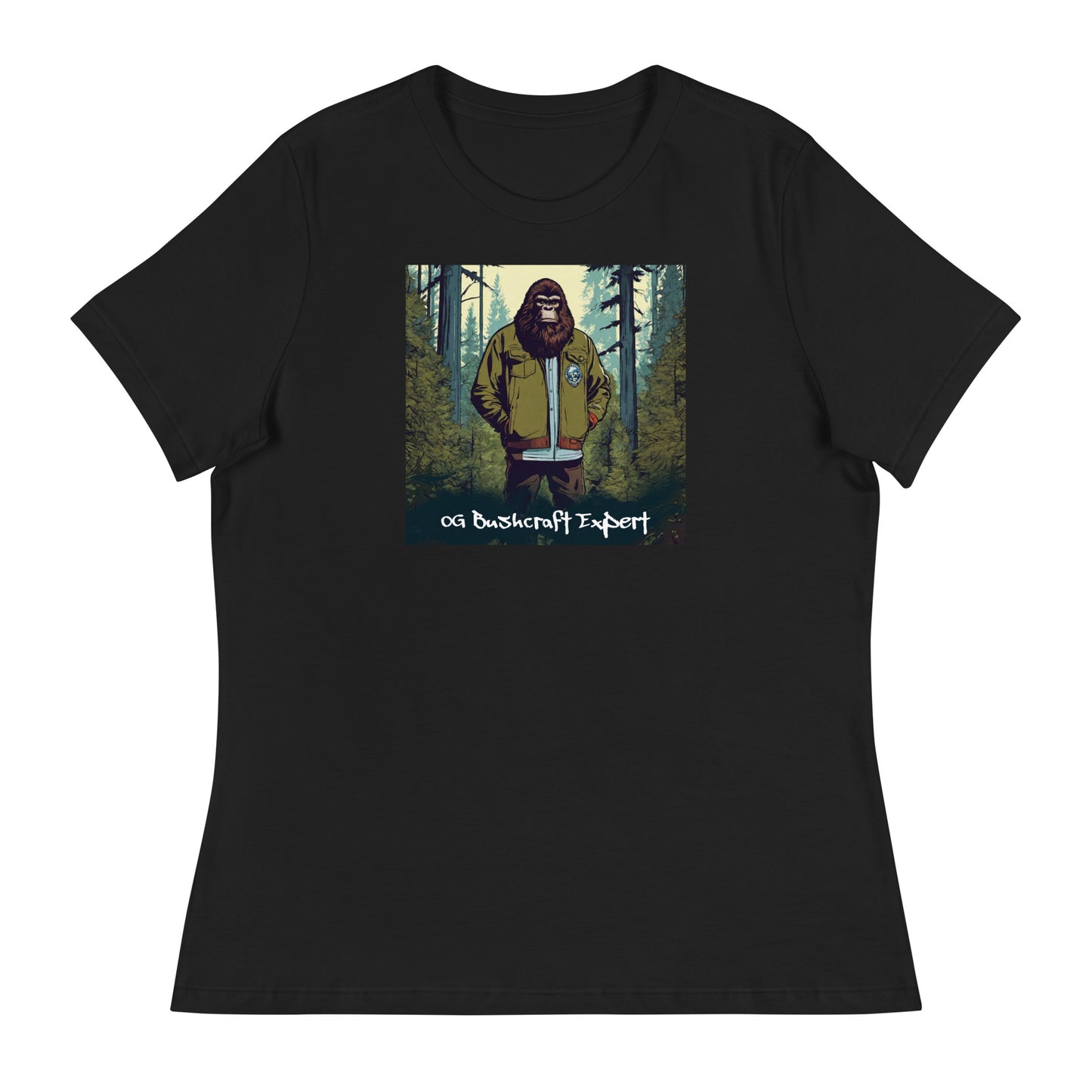Sasquatch, The OG Bushcrafter Women's T-Shirt Black
