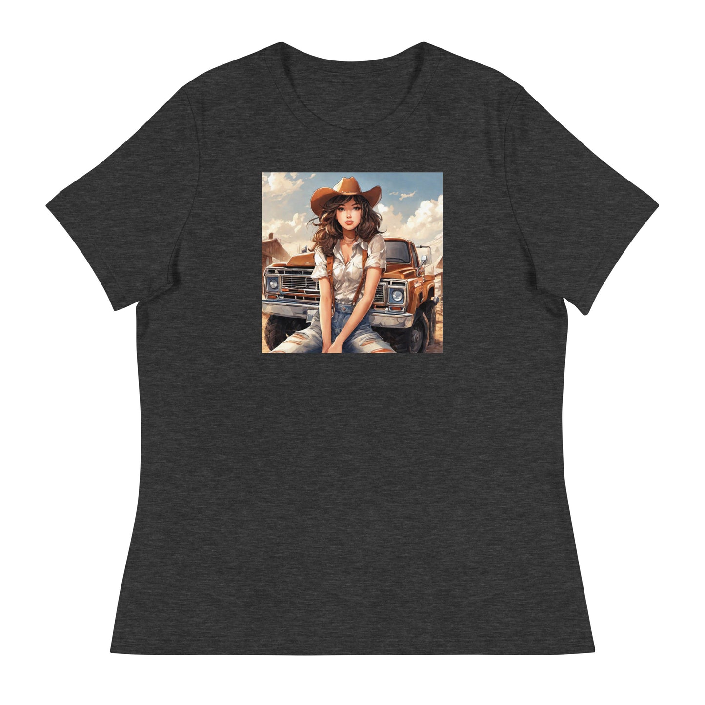 Cowgirl Cutie Women's Graphic T-Shirt Dark Grey Heather