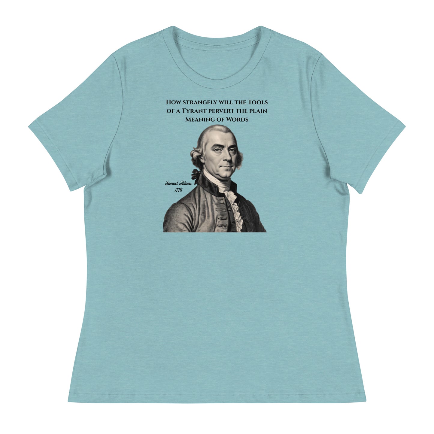 Samuel Adams Women's T-Shirt Heather Blue Lagoon