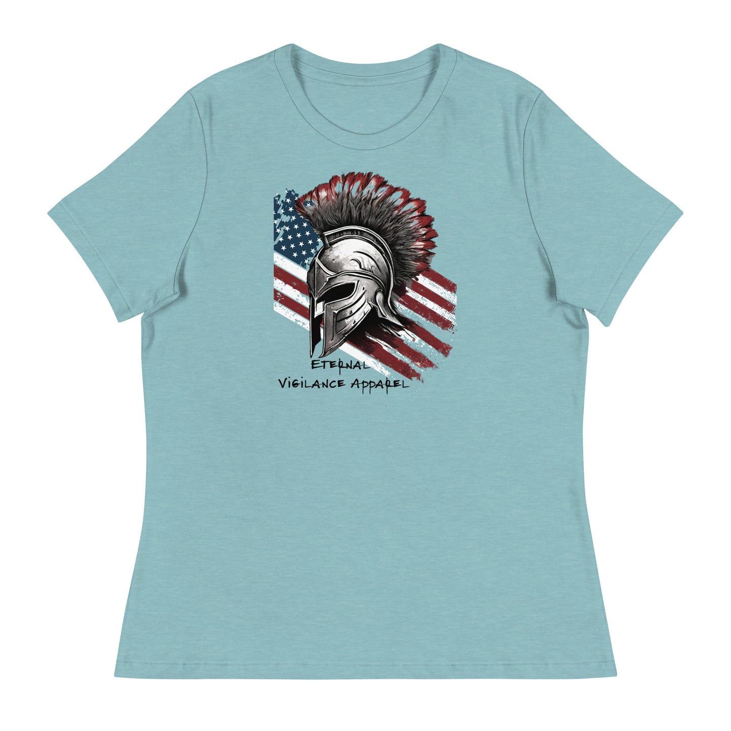 Eternal Vigilance Spartan Women's T-Shirt Heather Blue Lagoon