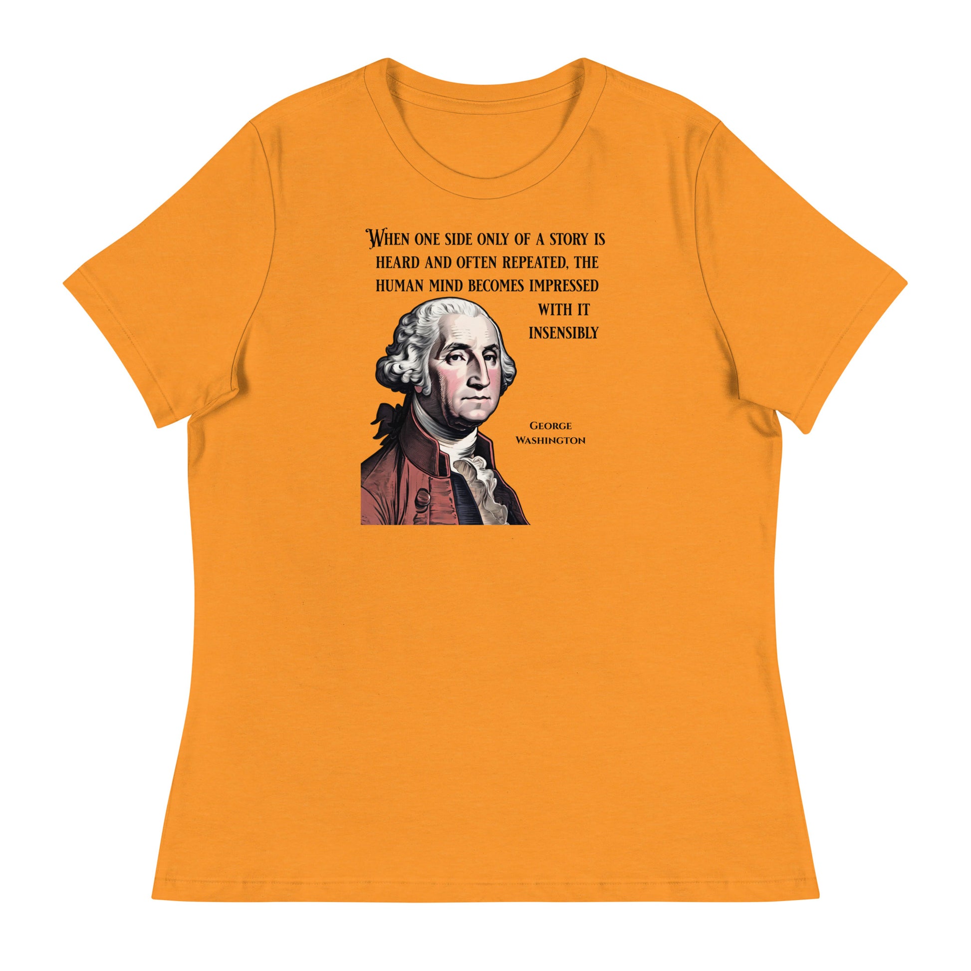 Washington's Wisdom Women's T-Shirt Heather Marmalade