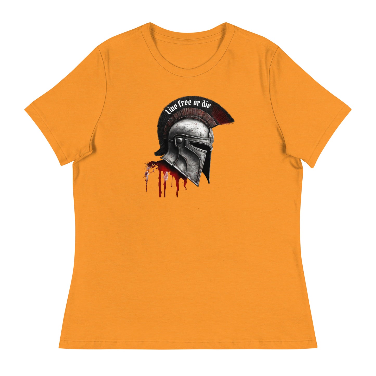Live Free Spartan Women's Graphic T-Shirt Heather Marmalade