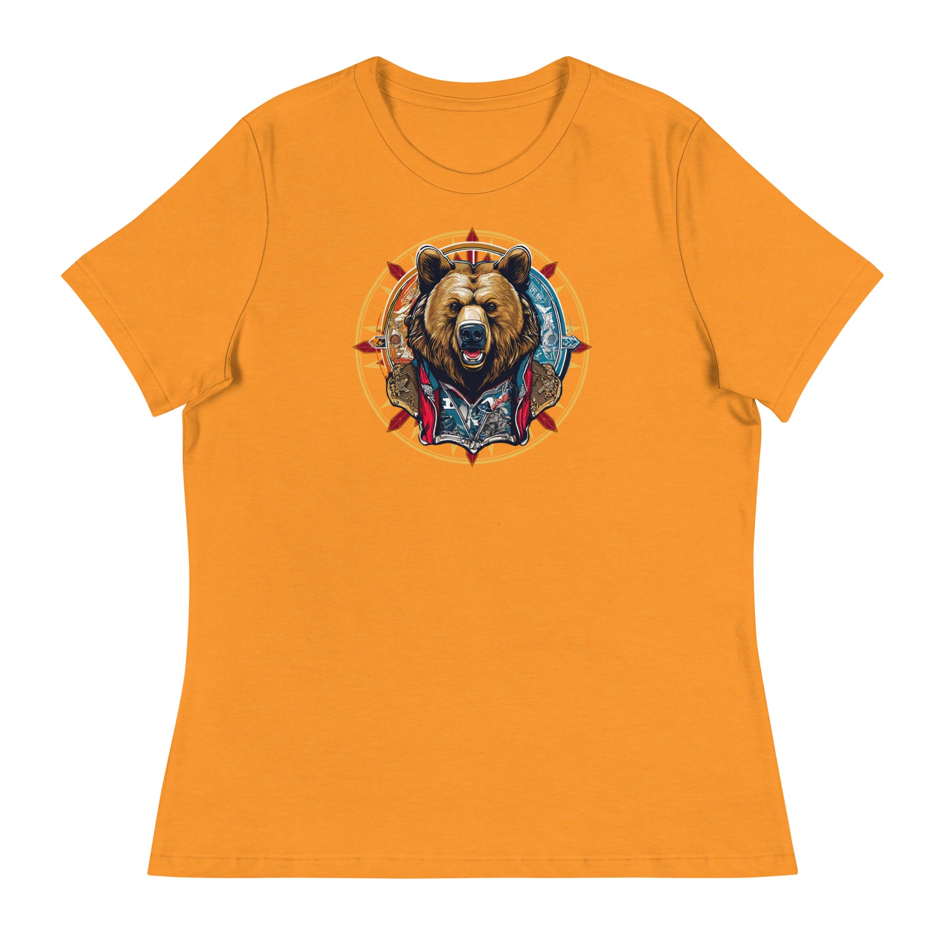 Bear Emblem Women's Graphic T-Shirt Heather Marmalade