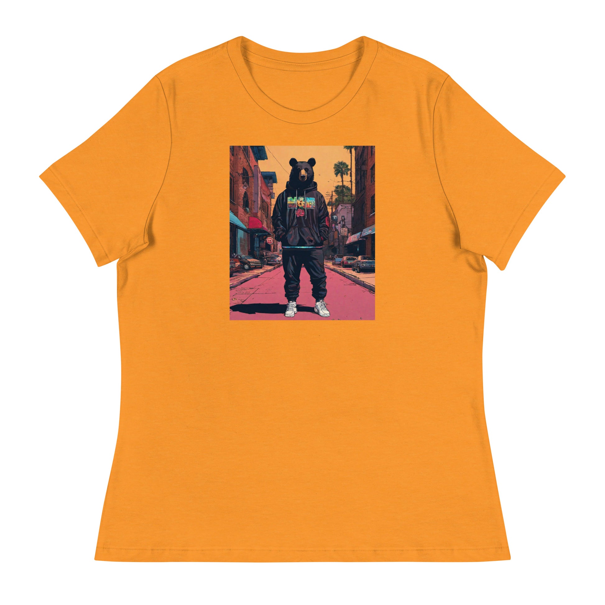 Urban Bear Women's Graphic T-Shirt Heather Marmalade