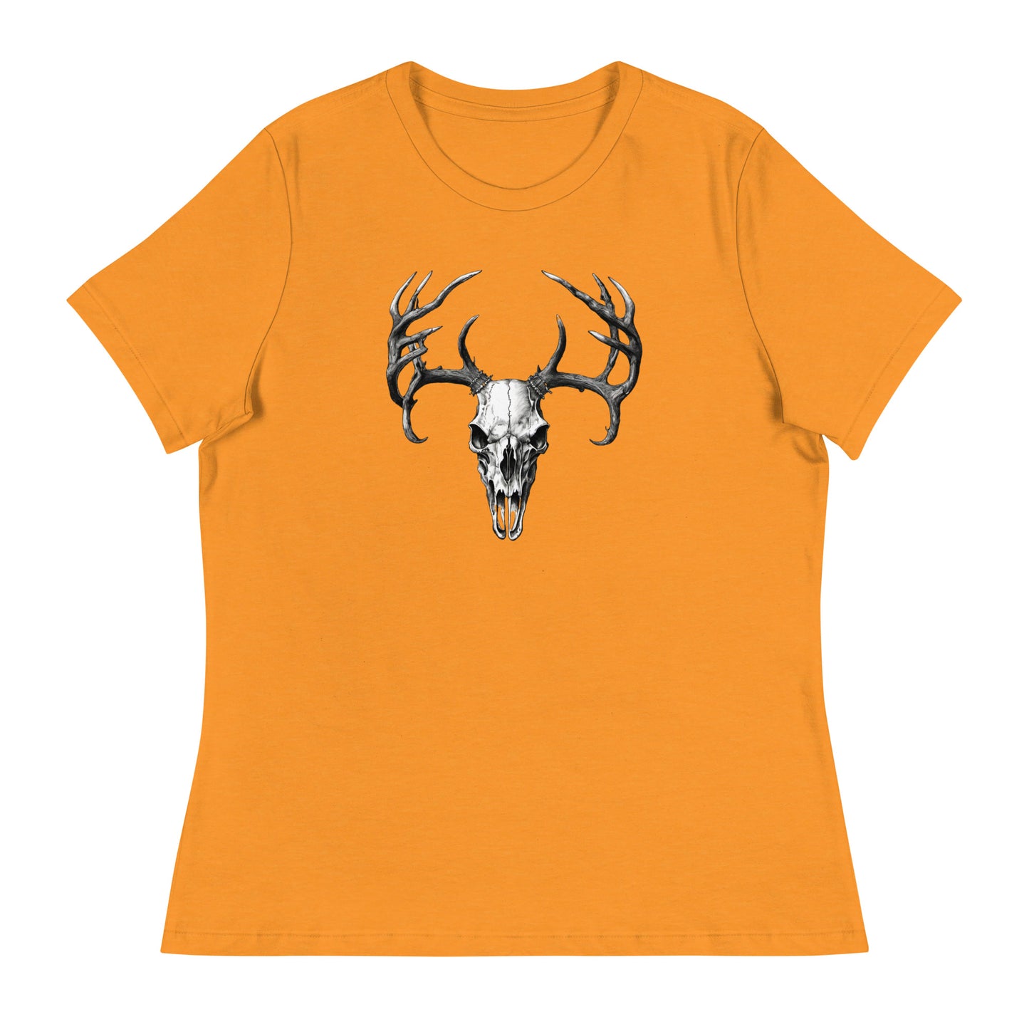 Deer Skull Women's T-Shirt Heather Marmalade