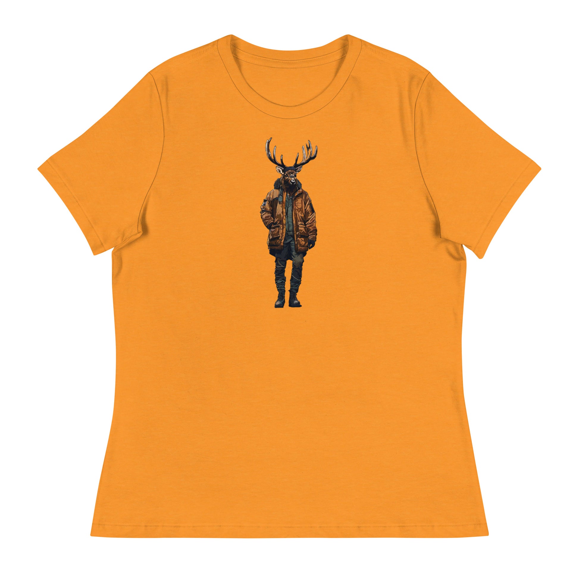 Urban Bull Elk Women's T-Shirt Heather Marmalade