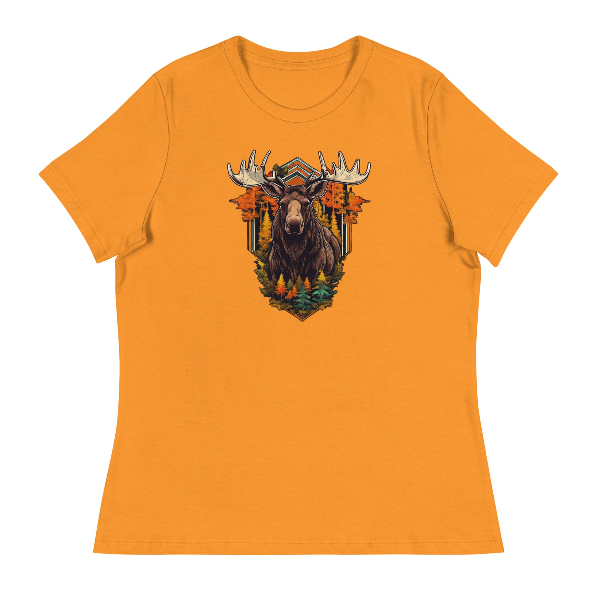 Moose & Forest Emblem Women's T-Shirt Heather Marmalade