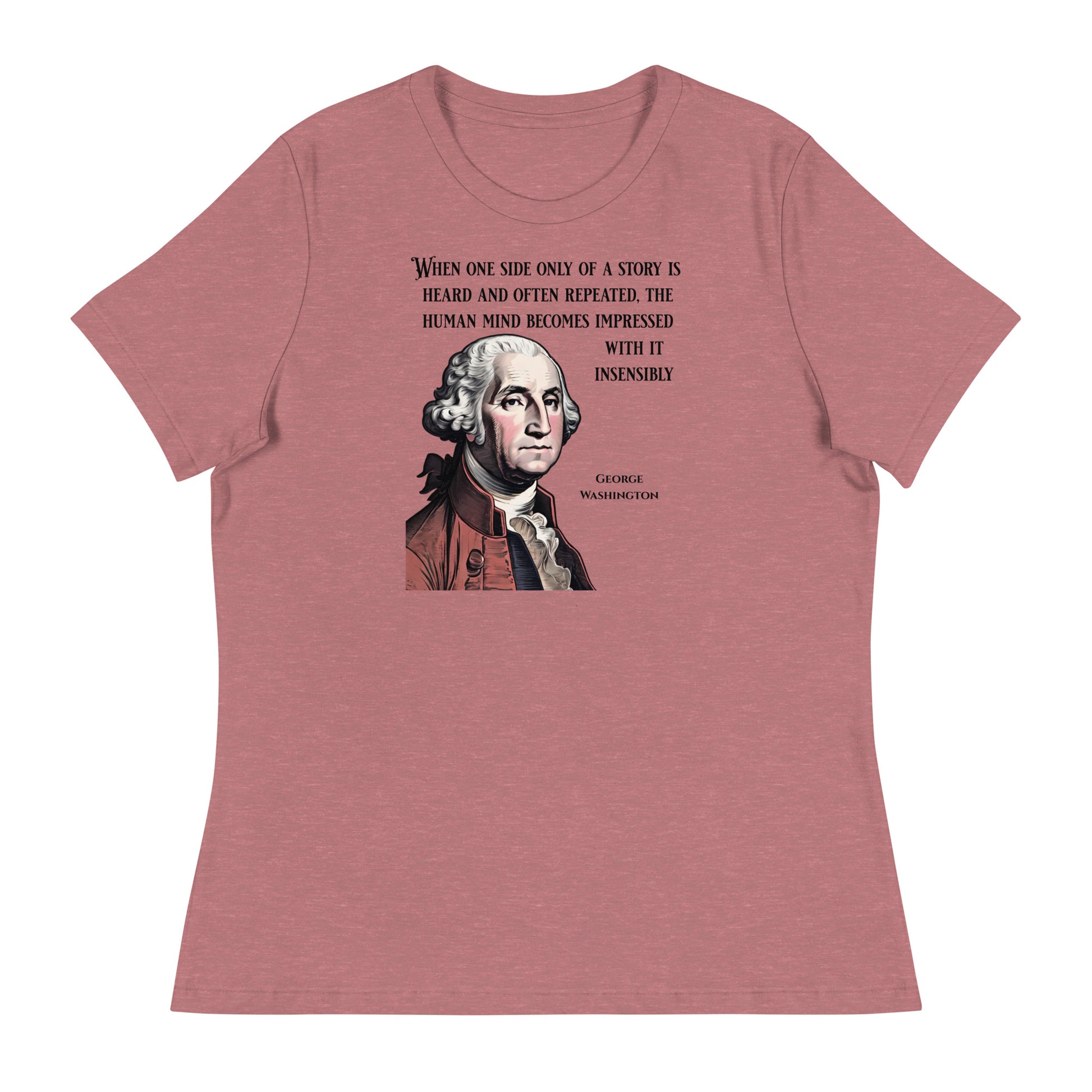 Washington's Wisdom Women's T-Shirt Heather Mauve
