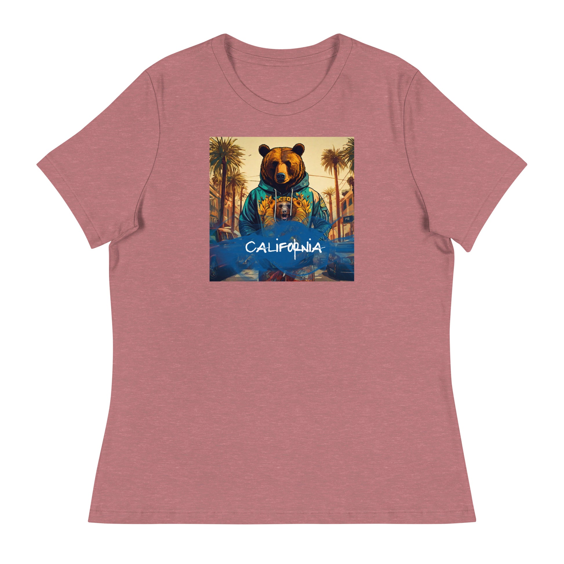 California Bear Women's T-Shirt Heather Mauve
