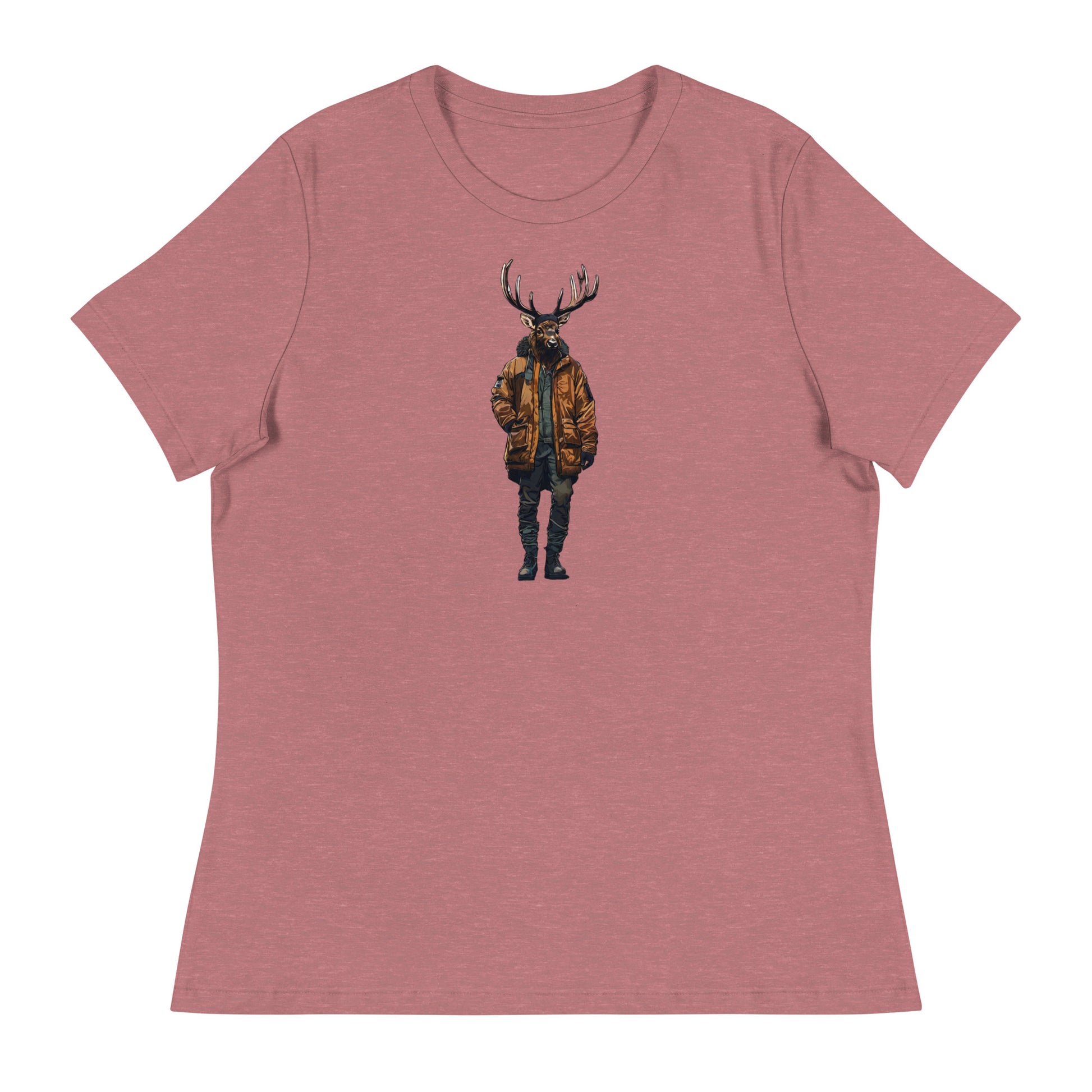 Urban Bull Elk Women's T-Shirt Heather Mauve