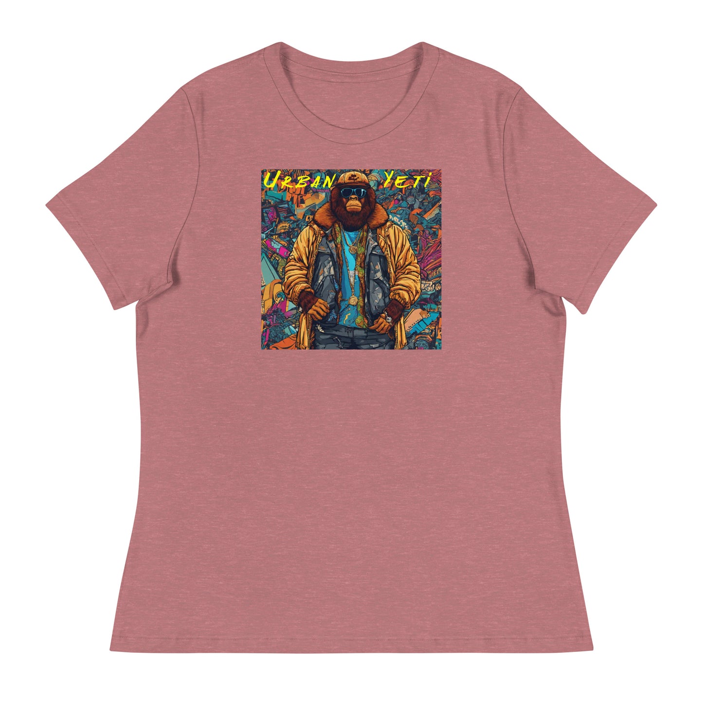 Bigfoot: The Urban Yeti Women's T-Shirt Heather Mauve