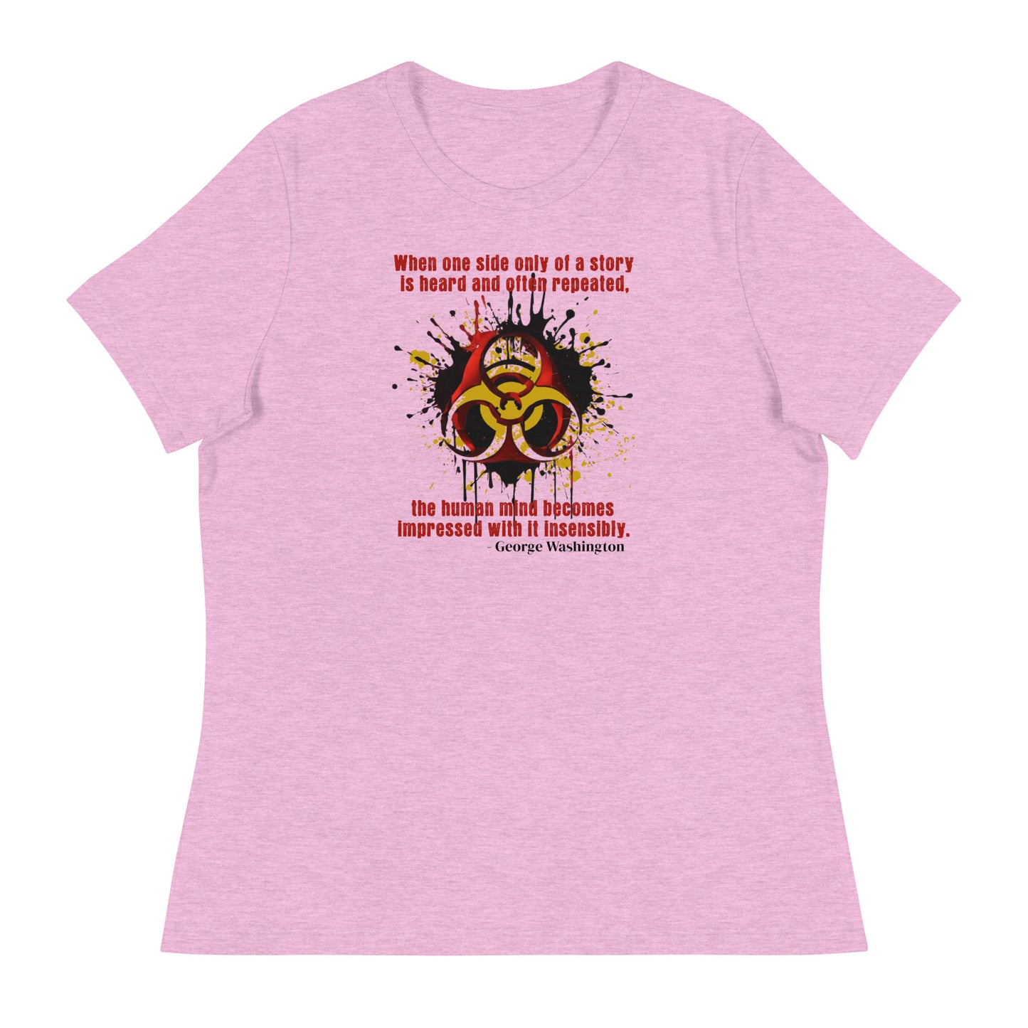 Beware of Propaganda Women's T-Shirt Heather Prism Lilac