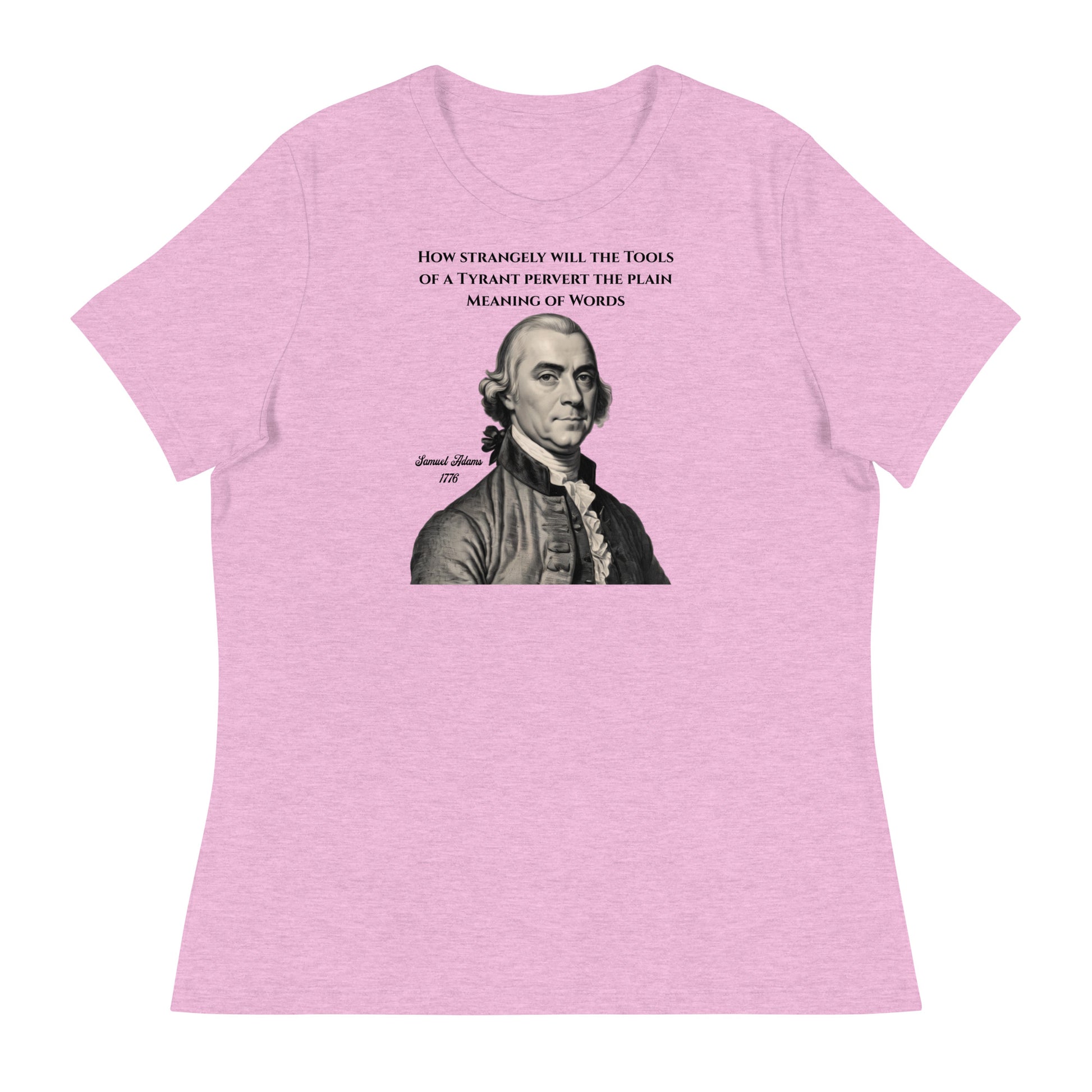 Samuel Adams Women's T-Shirt Heather Prism Lilac